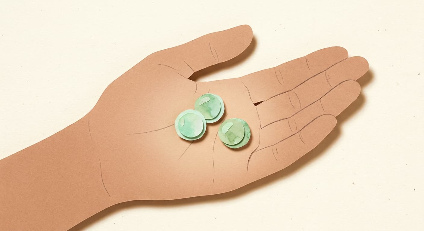 Paper-cut illustration: a sweet pea